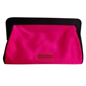 Prada Candy Clutch Hot Pink Fuschia Black Luxurious And Elegant
